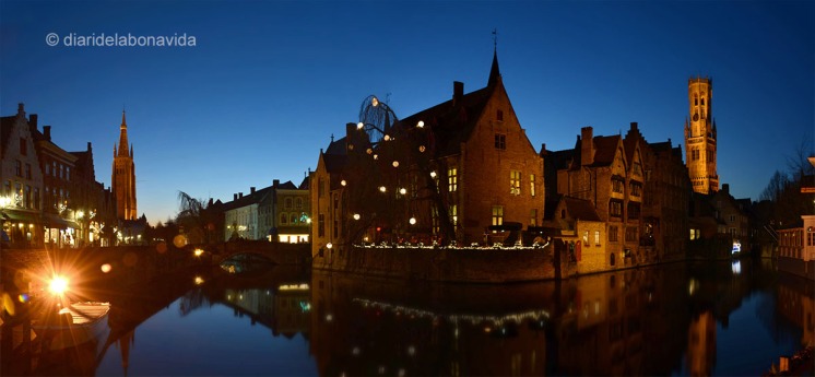 La famosa postal de Bruges